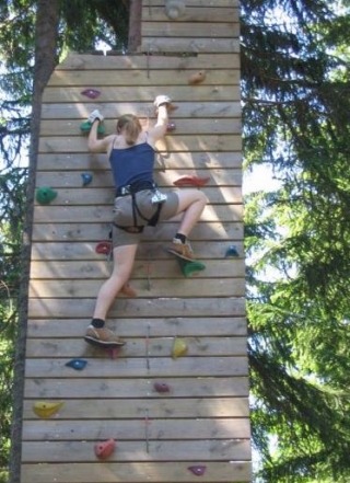  Climbing on Adventure Course 